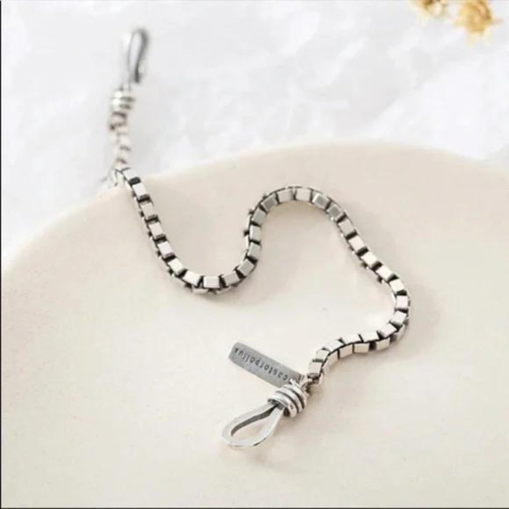 NEW 925 STERLING SILVER CHAIN BRACELET - Picture 4 of 7